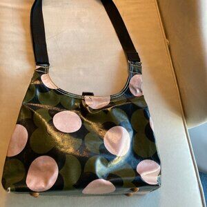 VGUC Orla Kiely green and pink midi cross body